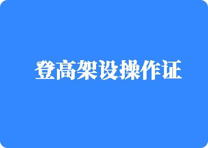 大家一起来插屄视频登高架设操作证